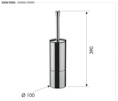 Ёршик настенный/напольный Remer RB465CR