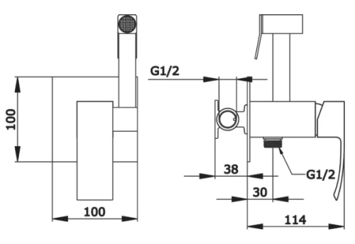Гигиенический душ Vivi Felice 1010 cromo