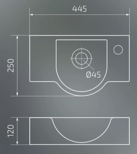 Умывальник Gid N9306