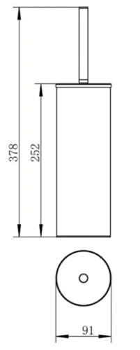 Ёршик напольный Vivi Felice F0513 BIANCO OPACO