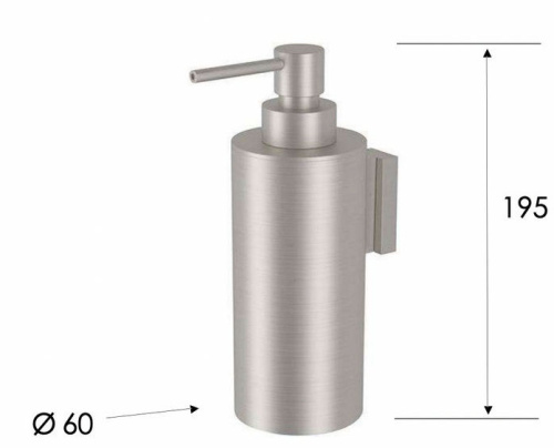 Дозатор настенный Remer INOX SSXI13, нержавеющая сталь