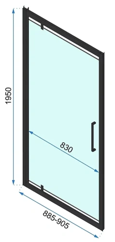 Душевая дверь Rea Rapid Swing chrom 90 K5606