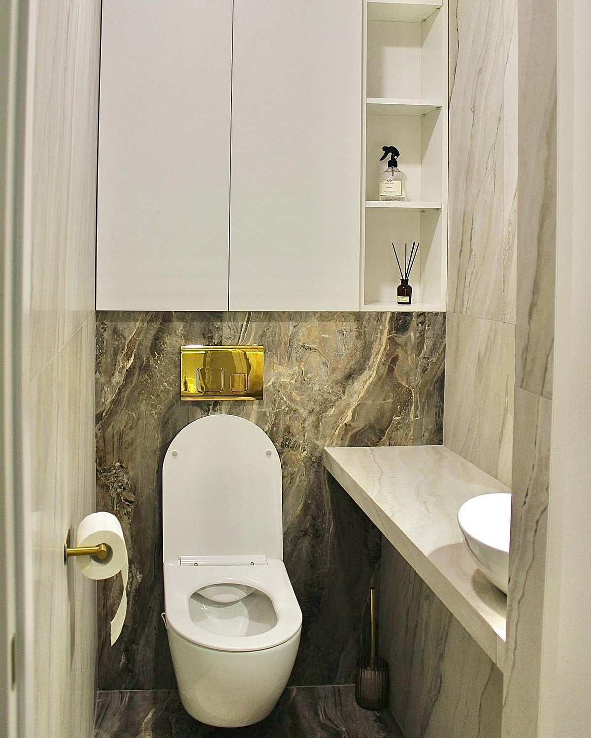 Совместное воплощение идеи санузла вместе с дизайнером @elvira.misyuro_design