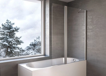 Шторка для ванны Kolpa-San Andromeda BS 120 silver brill transparent 517770