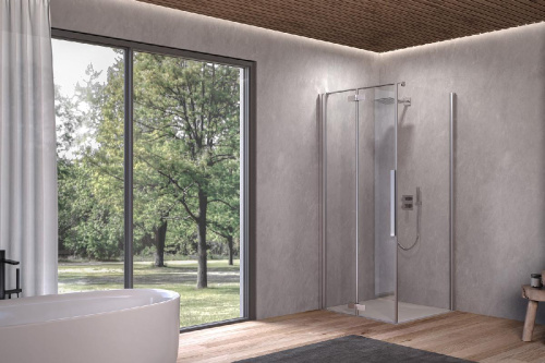 Душевая дверь Kolpa-San Polaris Fold D 100-L silver brill transparent 516190