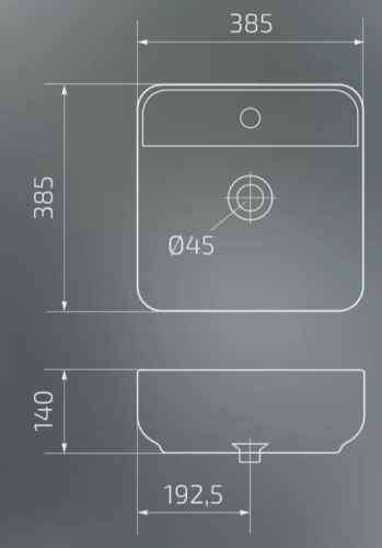 Умывальник Gid N9044