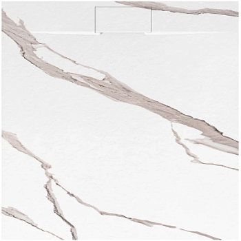 Душевой поддон Rea Bazalt Carrara White 90x90 K7002