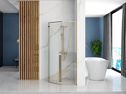 Душевой уголок Rea Diamond GOLD 100x100 K6616