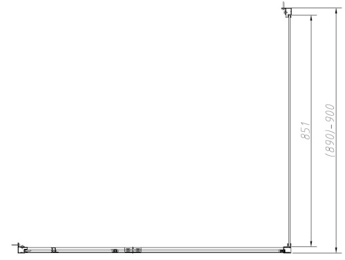 Душевой уголок Vincea Slim-N VSR-4SNP9012CLGM