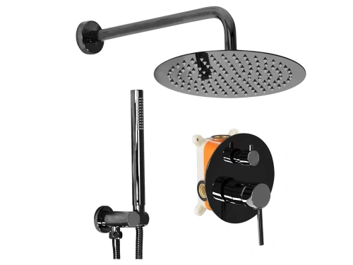 Душевая система Rea Lungo black metallic P4420