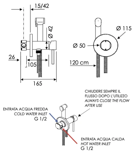 Гигиенический душ Mariani Next B37185NXW