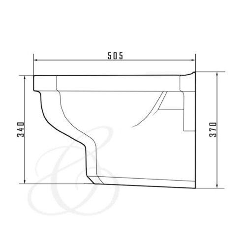 Биде подвесное Caprigo Tempo 4704