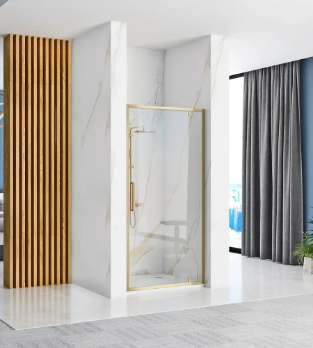 Душевая дверь Rea Rapid Swing 90 gold matt K2502