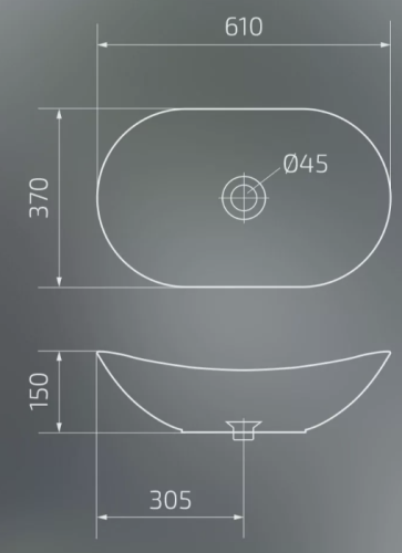 Умывальник Gid Mnc811C