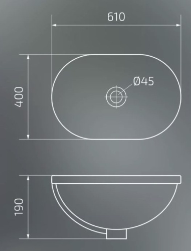 Умывальник Gid S1004