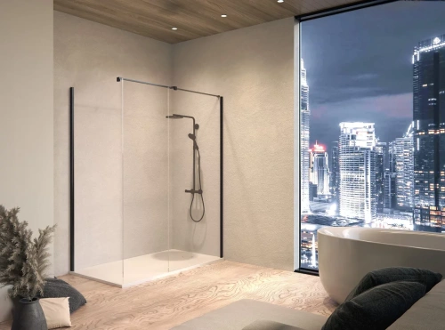 Душевой уголок Kolpa-San Calypso WIN 140x90 black transparent 517680