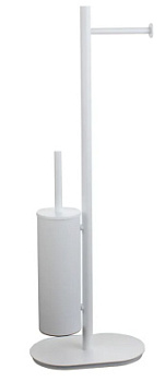 Напольная стойка с бумагодержателем и ёршиком Vivi Felice F0411 BIANCO OPACO