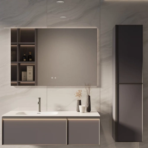 Тумба подвесная Vincea Elise VMC-4EL120MG-L серый матовый