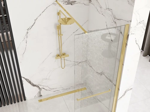 Душевая стенка Rea Cortis gold 120 K8485