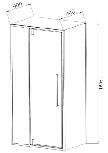 Душевой уголок Vincea Slim-N VSR-4SNP9010CL