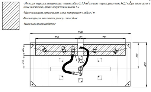 Ванна из искусственного камня Kolpa-San Copelia LIGHT FS 180x80