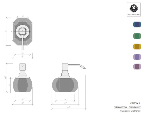 Дозатор для мыла Decor Walther Krystall SSP 0924296