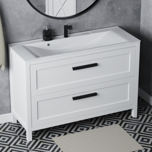 Тумба напольная Vela Фаворит массив 120Н (белый) под Milen TU69503