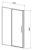 Душевая дверь Vincea Slim 8mm VDP-4SL120CLGM