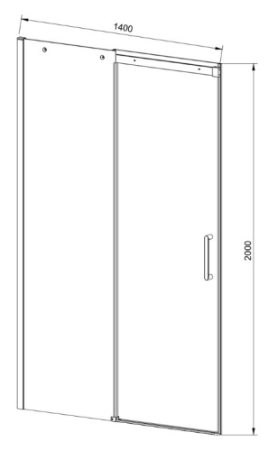 Душевая дверь Vincea Dice VDS-4D140CLGM