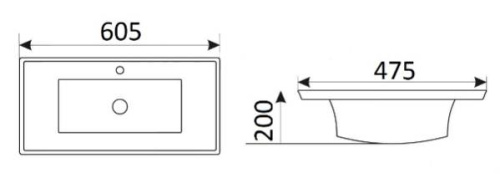 Умывальник CeramaLux 851-60