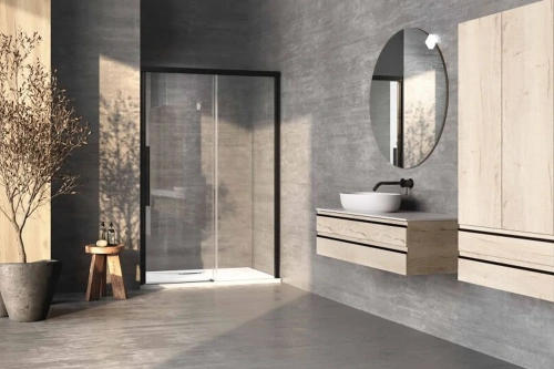 Душевая дверь Kolpa-San Libra N 140-R black transparent 517520