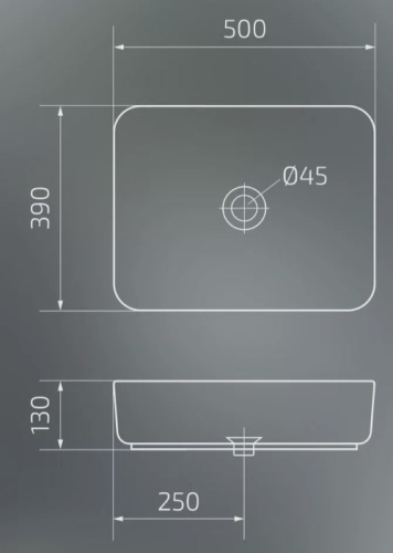 Умывальник Gid BL1304