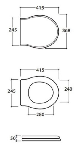 Сиденье с системой soft close Globo Paestum PS24RB