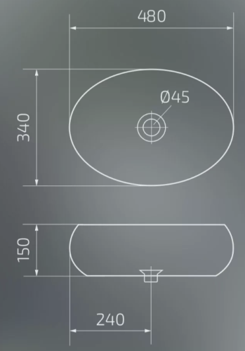 Умывальник Gid Nc397