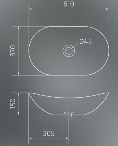 Умывальник Gid Bm9811