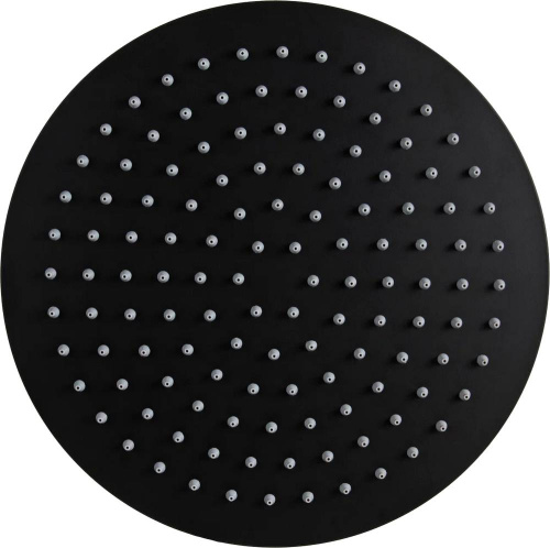 Верхний душ с шарнирным соединением 25 см Remer 357UFM25NOX, черный матовый