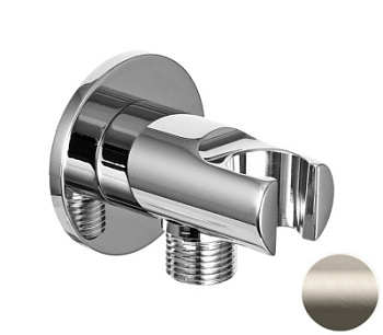 Держатель ручного душа с подключением Remer 337MXV, сталь