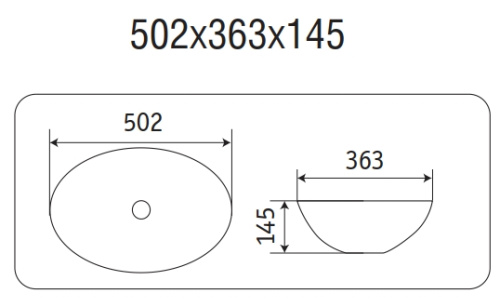 Умывальник CeramaLux 78590MHL