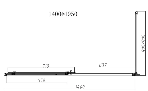 Душевой уголок Vincea Slim-N VSR-4SN9014CL