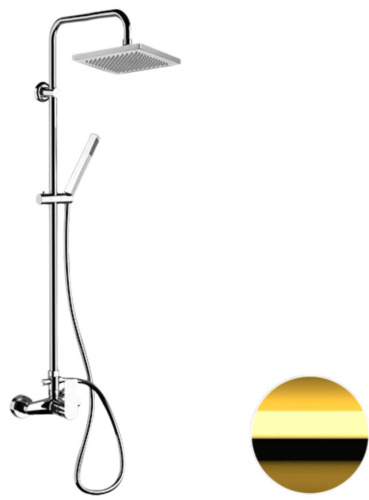 Душевая система Remer Energy EY37X7SS9SSDO, золото глянцевое