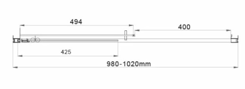 Душевая дверь Vincea Garda VDS-1G100CL