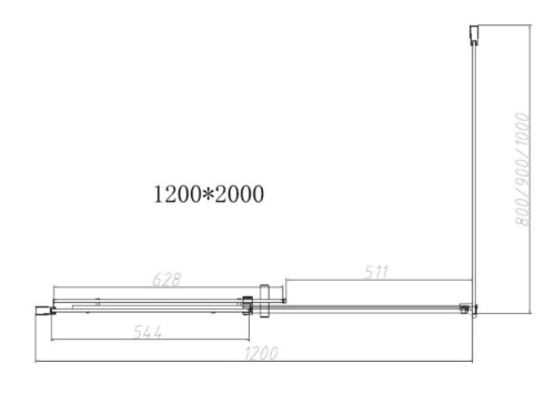 Душевой уголок Vincea Dice VSR-4D1012CLGM