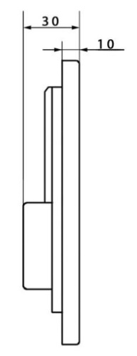 Кнопка для инсталляции Caprigo CRAFT ABS хром CA004-crm