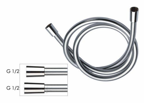 Шланг для душа ПВХ 120 см Remer 332CN2G120BO, белый матовый