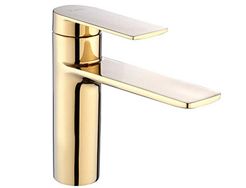 Смеситель для умывальника Rea Storm Gold B9981