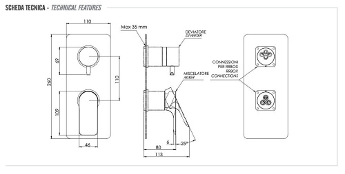 Смеситель для душа Remer Infinity I93KBDO, золото глянцевое