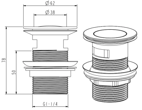 Смеситель для раковины Nemo Round NM-2312BG brush gold