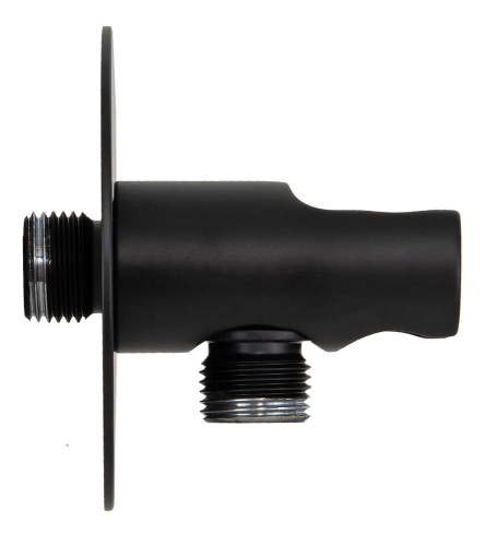 Держатель ручного душа с подключением Remer 337XNO, черный матовый