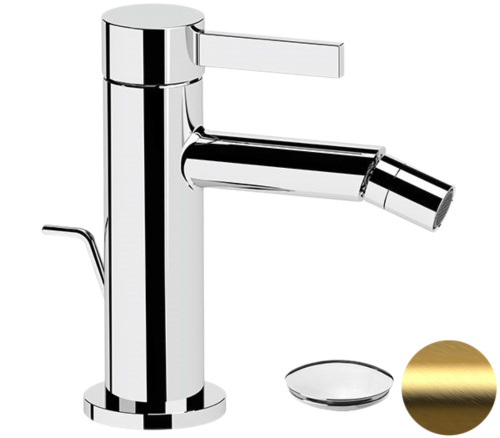 Смеситель для биде Remer Metrica MC20BG, золото брашированное