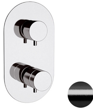 Смеситель для душа Remer Elegance NT93CFP, черный брашированный хром